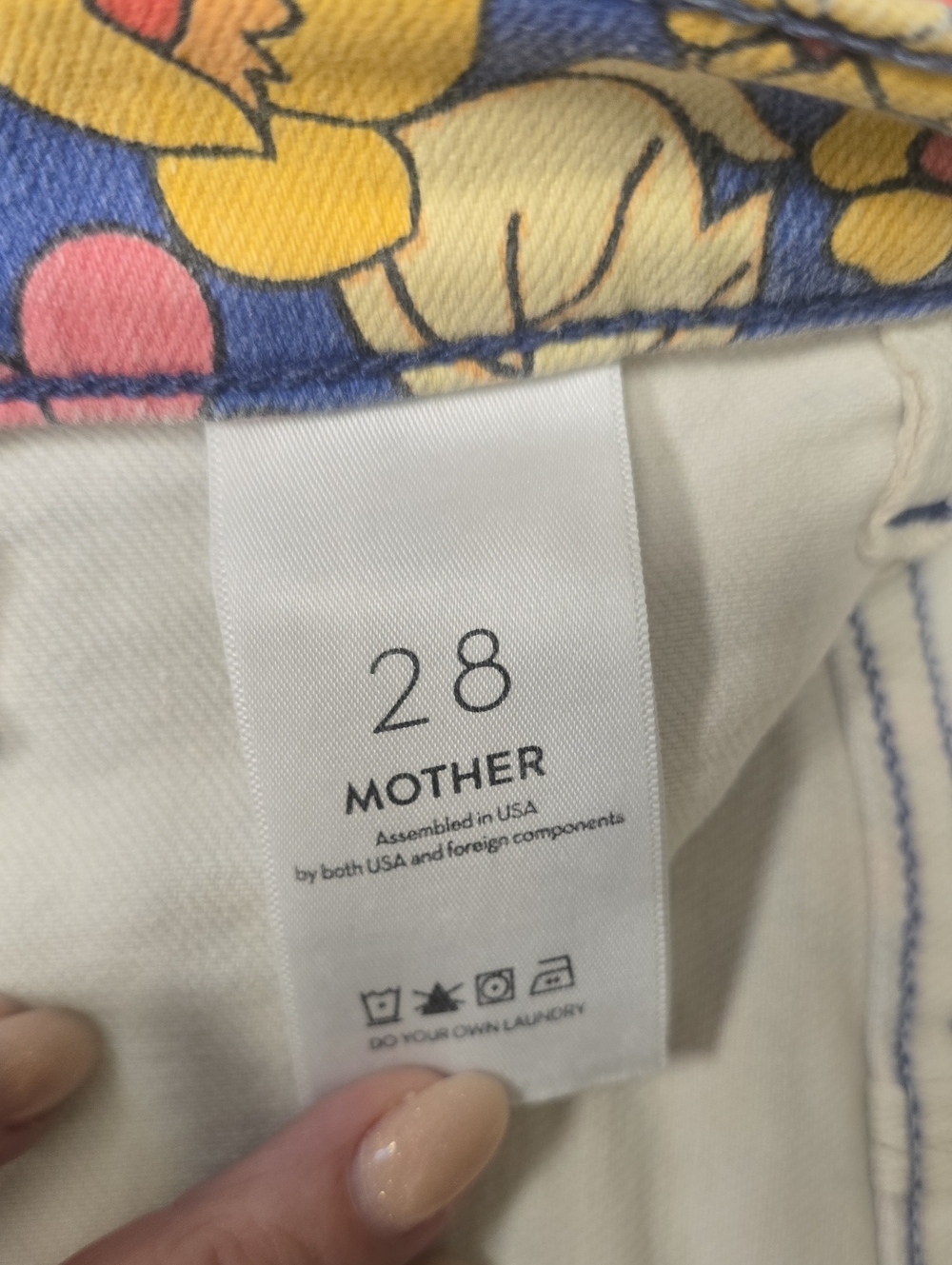 MOTHER The Hustler Printed Patch Pocket Jeans- EUC- 28 - Picture 10 of 14